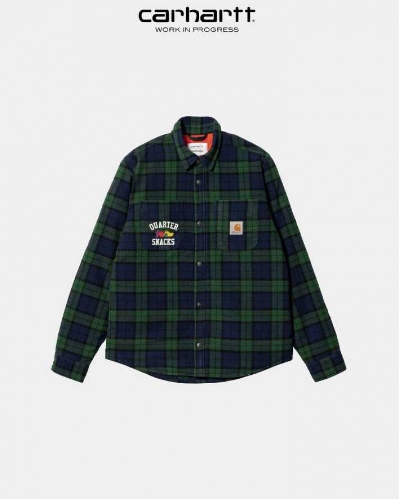 Vert Carhartt Wip WIP x Quartersnacks Shirt Jacket - Danmark TNB-3793917