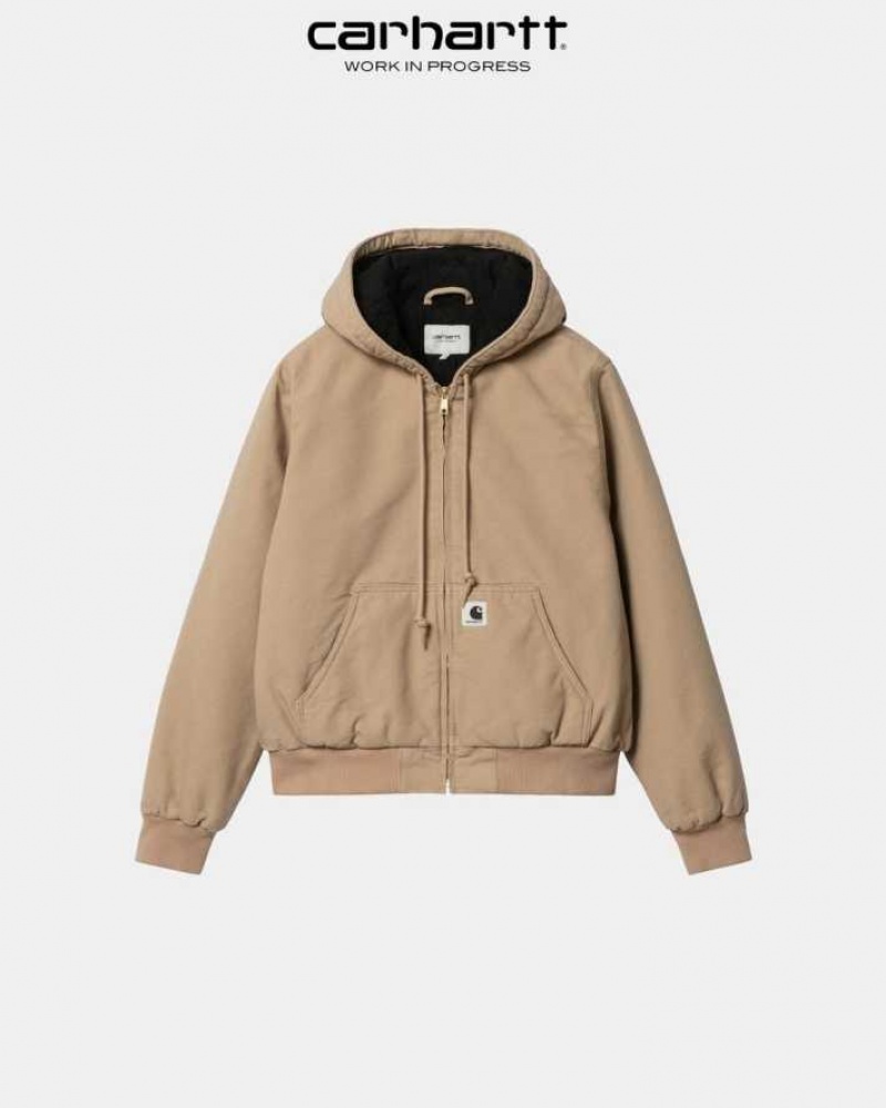 Marron Carhartt Wip Active Jacket - Danmark OTN-9692933