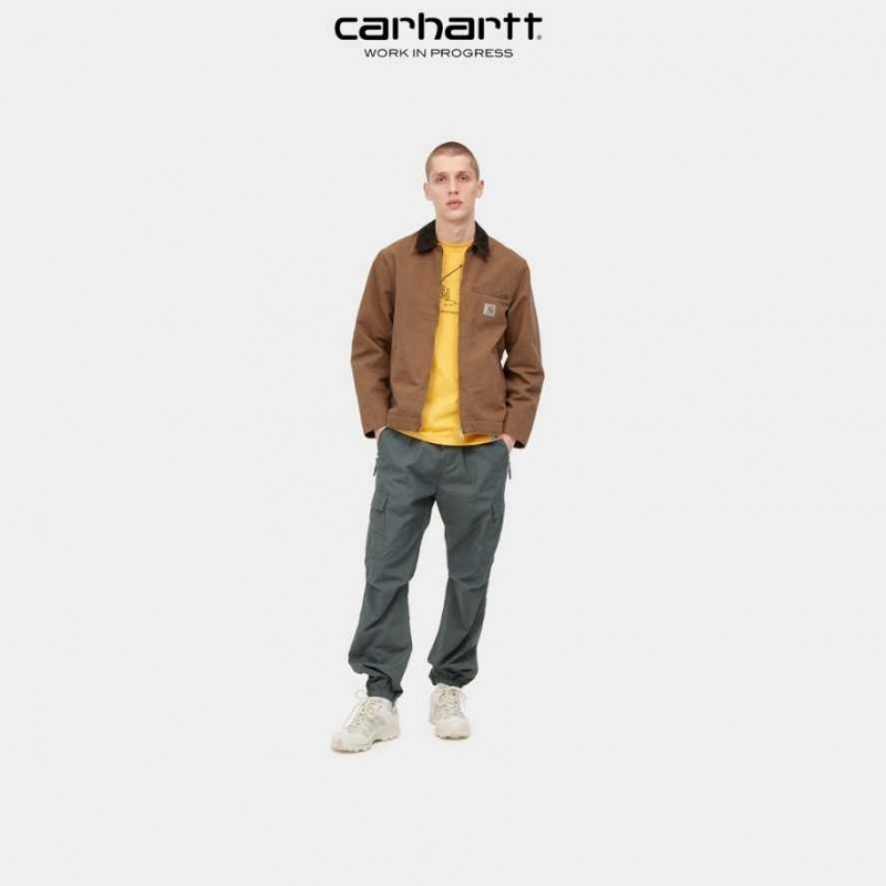 Marron Carhartt Wip Detroit Jacket (Spring) - Danmark VVL-3110666