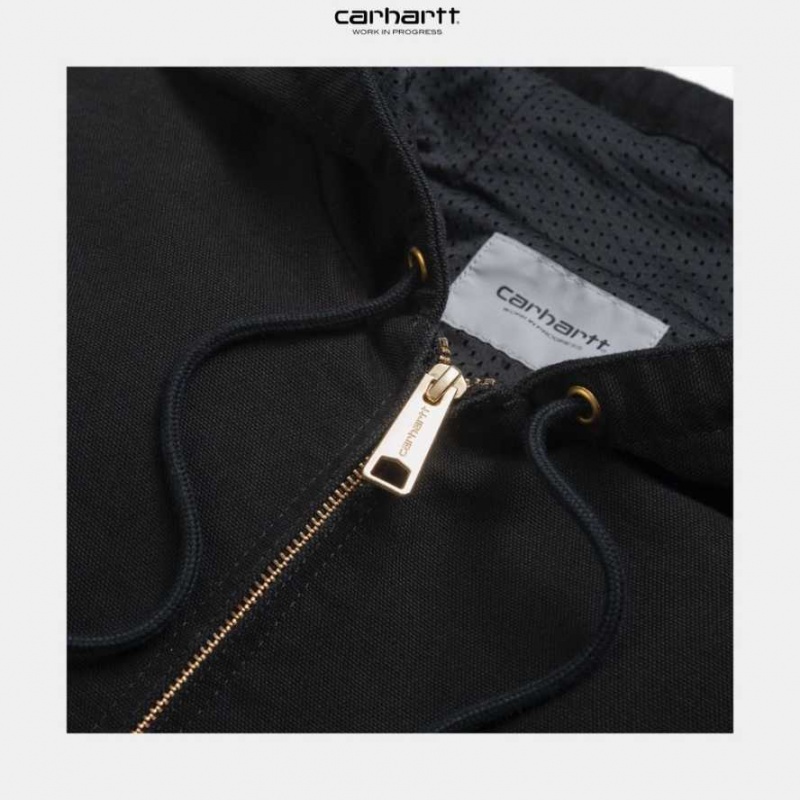 Noir Carhartt Wip Active Jacket (Spring) - Danmark MTY-5433504