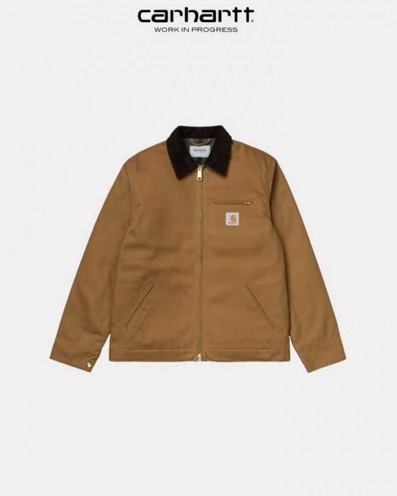 Marron Carhartt Wip Detroit Jacket (D'hiver) - Danmark WGH-4256304