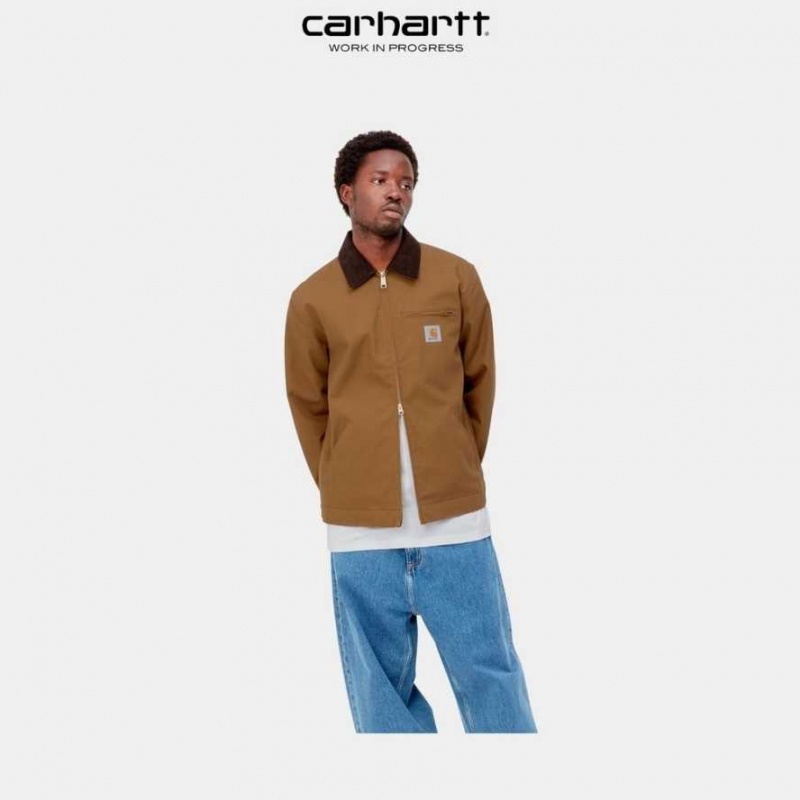 Marron Carhartt Wip Detroit Jacket (D'hiver) - Danmark WGH-4256304