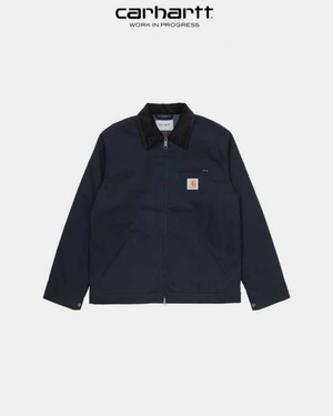 Bleu Marine Foncé Noir Carhartt Wip Detroit Jacket (D'hiver) Bleu Marine Foncé - Danmark KWD-4642980