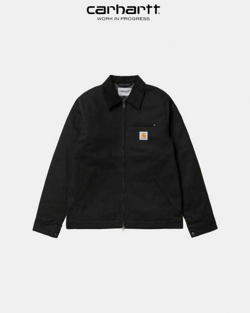 Noir Carhartt Wip Detroit Jacket (D'hiver) - Danmark YYA-6745599