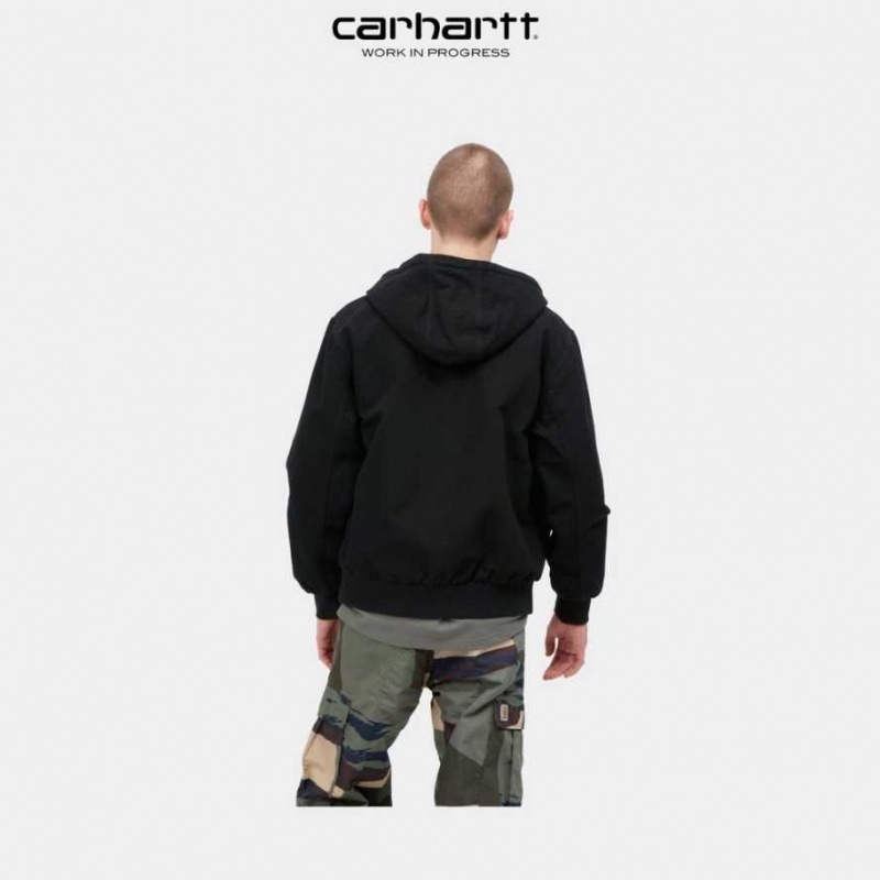 Noir Carhartt Wip Active Jacket (Spring) - Danmark MTY-5433504