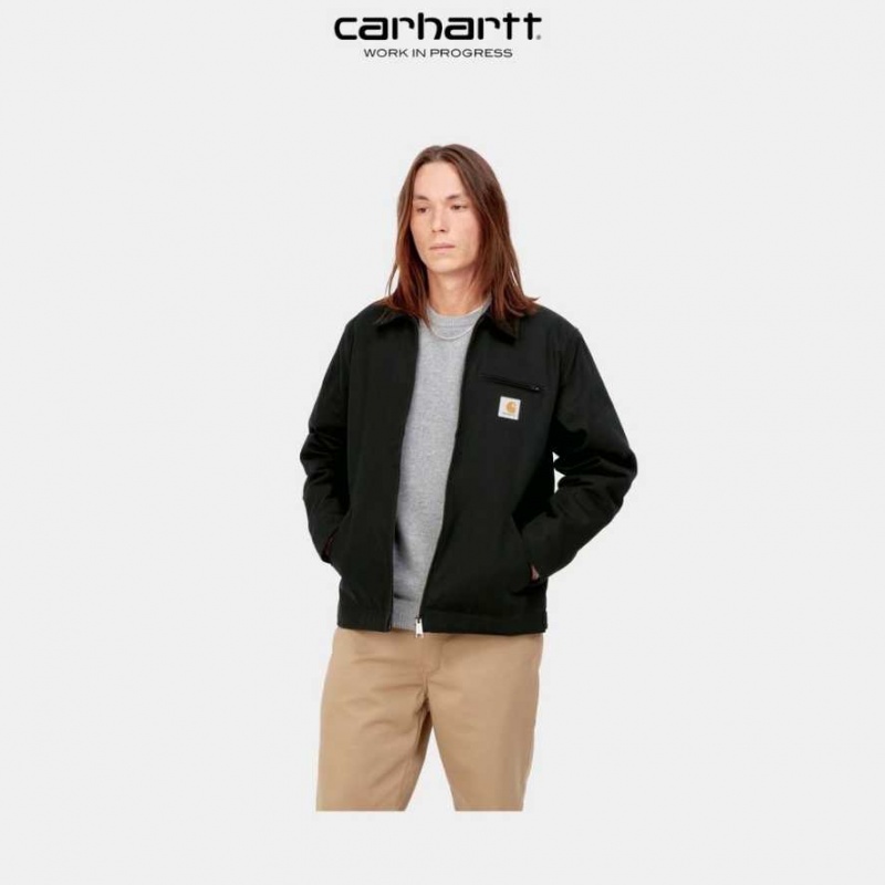 Noir Carhartt Wip Detroit Jacket (D'hiver) - Danmark YYA-6745599