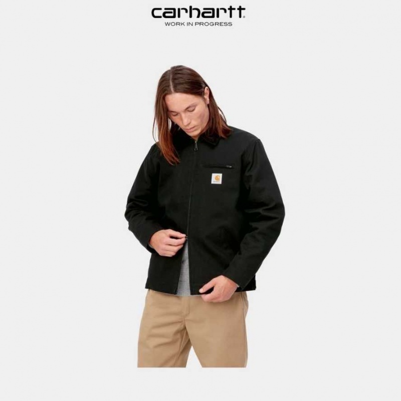 Noir Carhartt Wip Detroit Jacket (D'hiver) - Danmark YYA-6745599