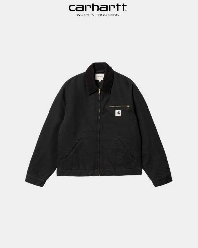 Noir Carhartt Wip Detroit Jacket - Danmark UXG-9230724