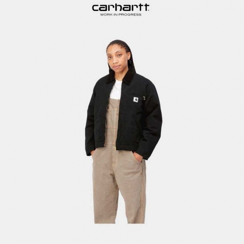 Noir Carhartt Wip Detroit Jacket - Danmark UXG-9230724