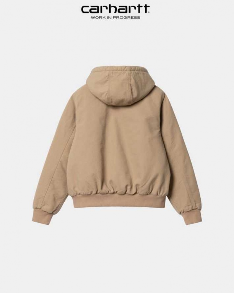 Marron Carhartt Wip Active Jacket - Danmark OTN-9692933