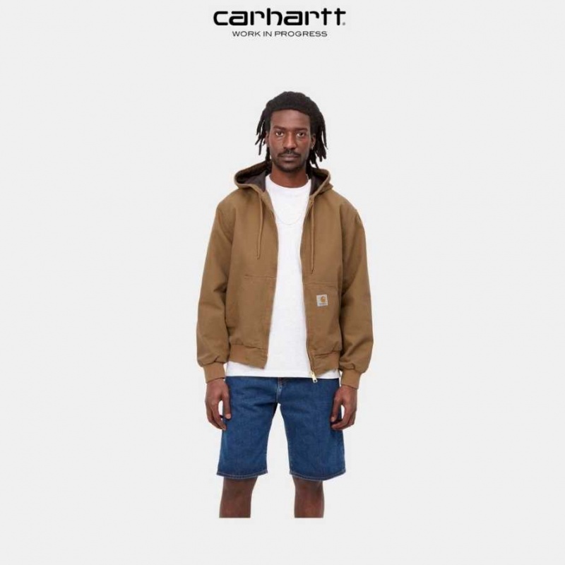 Marron Carhartt Wip Active Jacket (Spring) - Danmark NGI-9382965