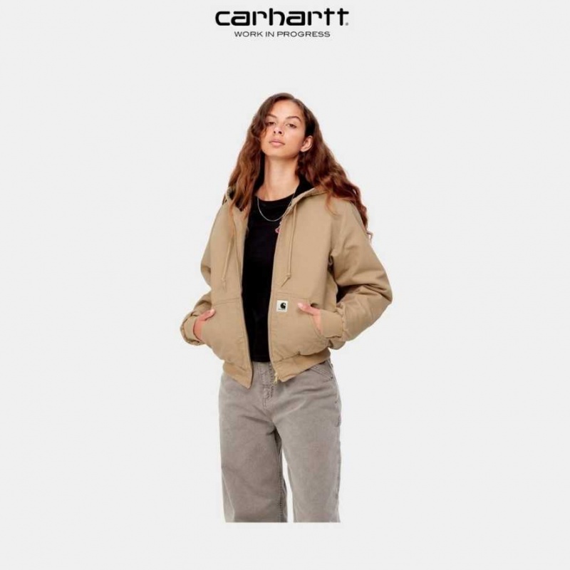 Marron Carhartt Wip Active Jacket - Danmark OTN-9692933