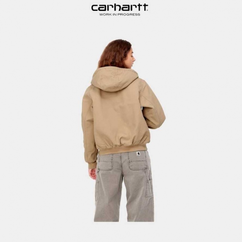 Marron Carhartt Wip Active Jacket - Danmark OTN-9692933