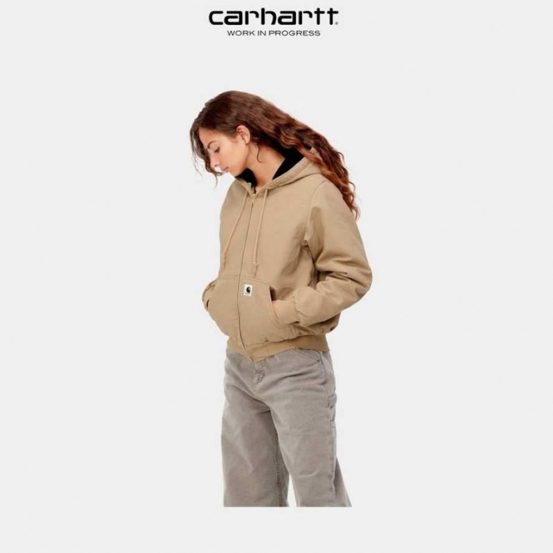 Marron Carhartt Wip Active Jacket - Danmark OTN-9692933