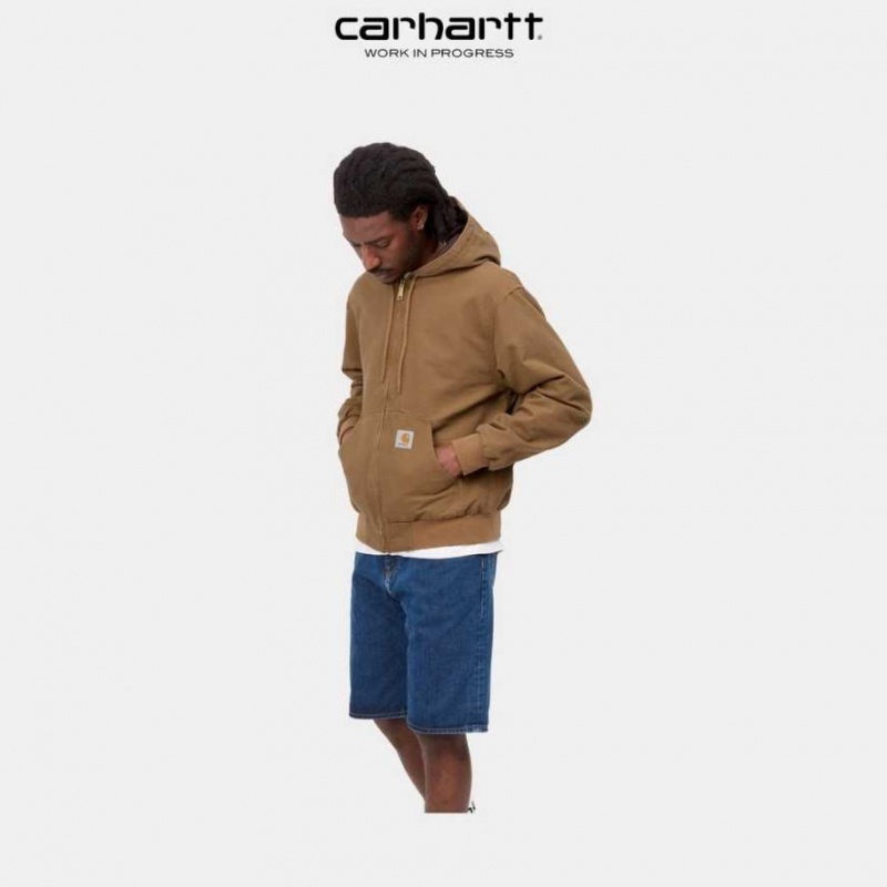 Marron Carhartt Wip Active Jacket (Spring) - Danmark NGI-9382965