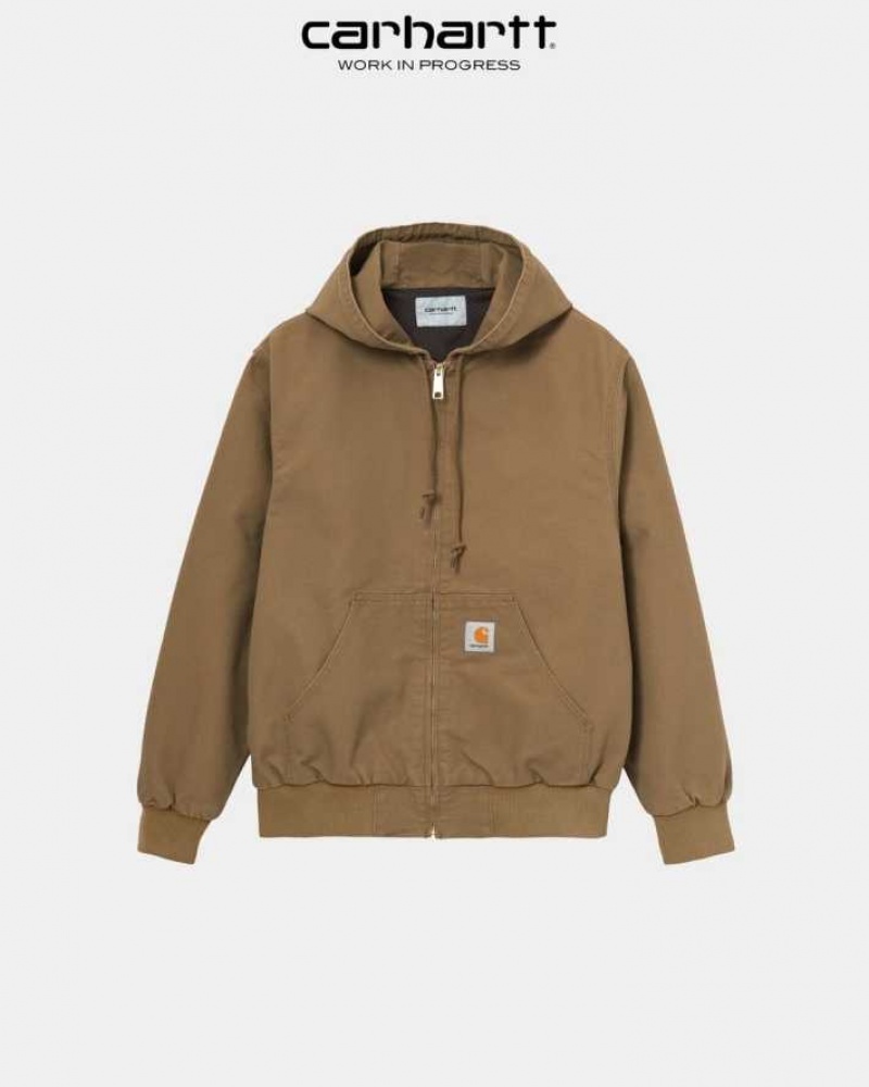 Marron Carhartt Wip Active Jacket (Spring) - Danmark NGI-9382965