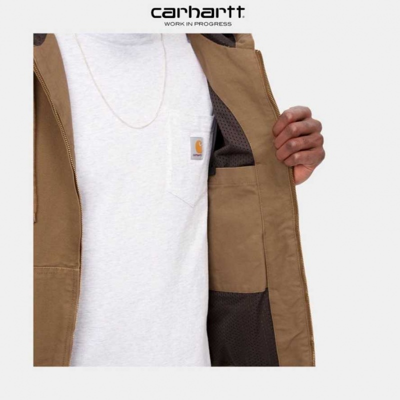 Marron Carhartt Wip Active Jacket (Spring) - Danmark NGI-9382965