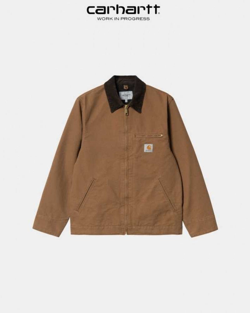 Marron Carhartt Wip Detroit Jacket (Spring) - Danmark VVL-3110666