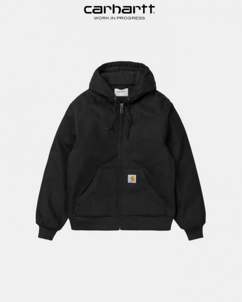 Noir Carhartt Wip Active Jacket (D'hiver) - Danmark MKX-4711254