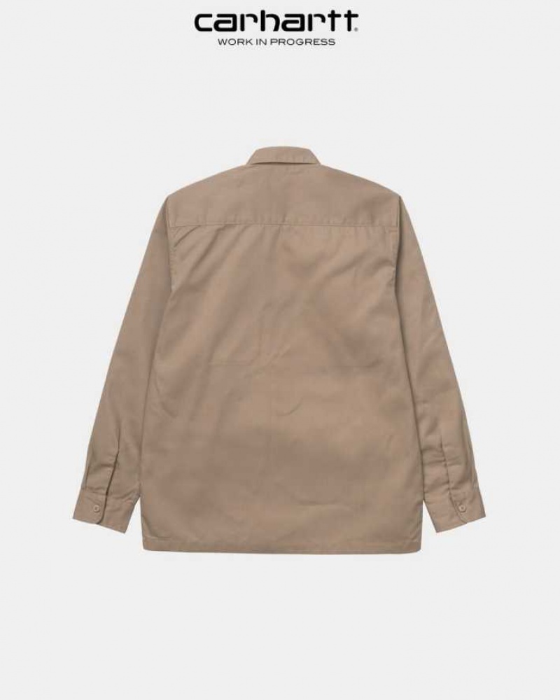 Leather Carhartt Wip Master Shirt - Danmark KWZ-0972354