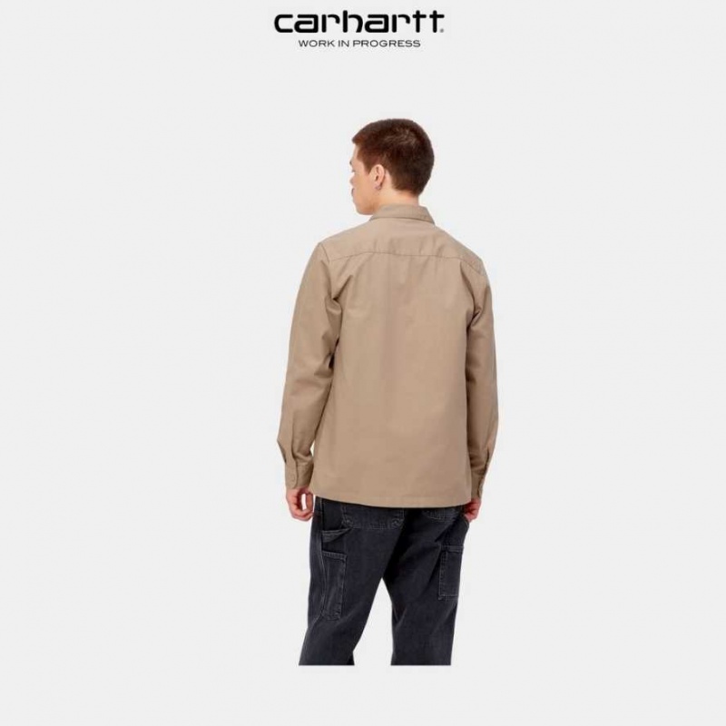 Leather Carhartt Wip Master Shirt - Danmark KWZ-0972354