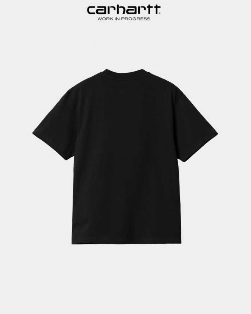 Noir Carhartt Wip Pocket T-Shirt - Danmark COQ-3346883