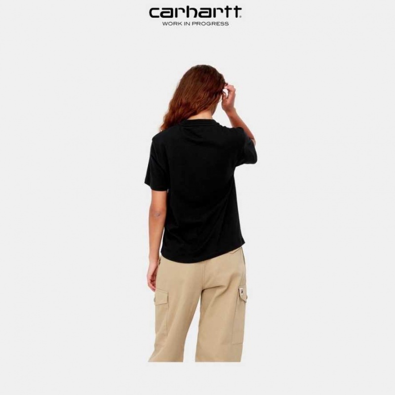 Noir Carhartt Wip Pocket T-Shirt - Danmark COQ-3346883