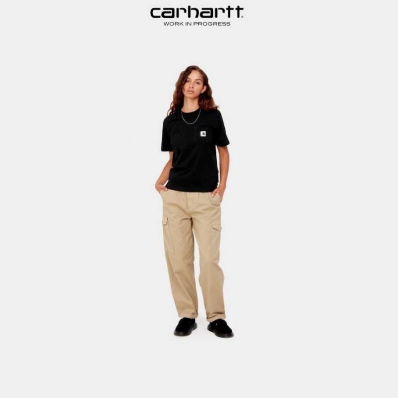 Noir Carhartt Wip Pocket T-Shirt - Danmark COQ-3346883