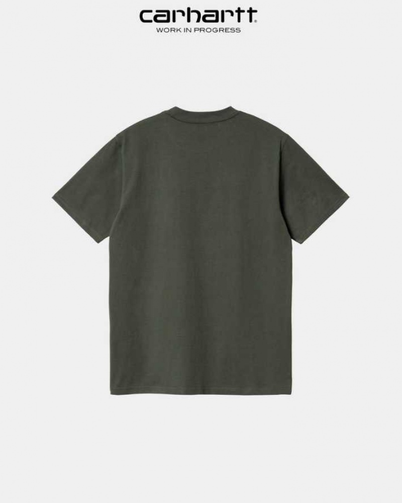 Boxwood Carhartt Wip Script T-Shirt - Danmark HDP-7318848