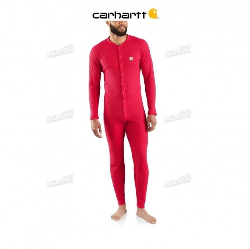 Rouge Carhartt Classiche Coton-Poly Union Suit - Danmark VQR-6732174