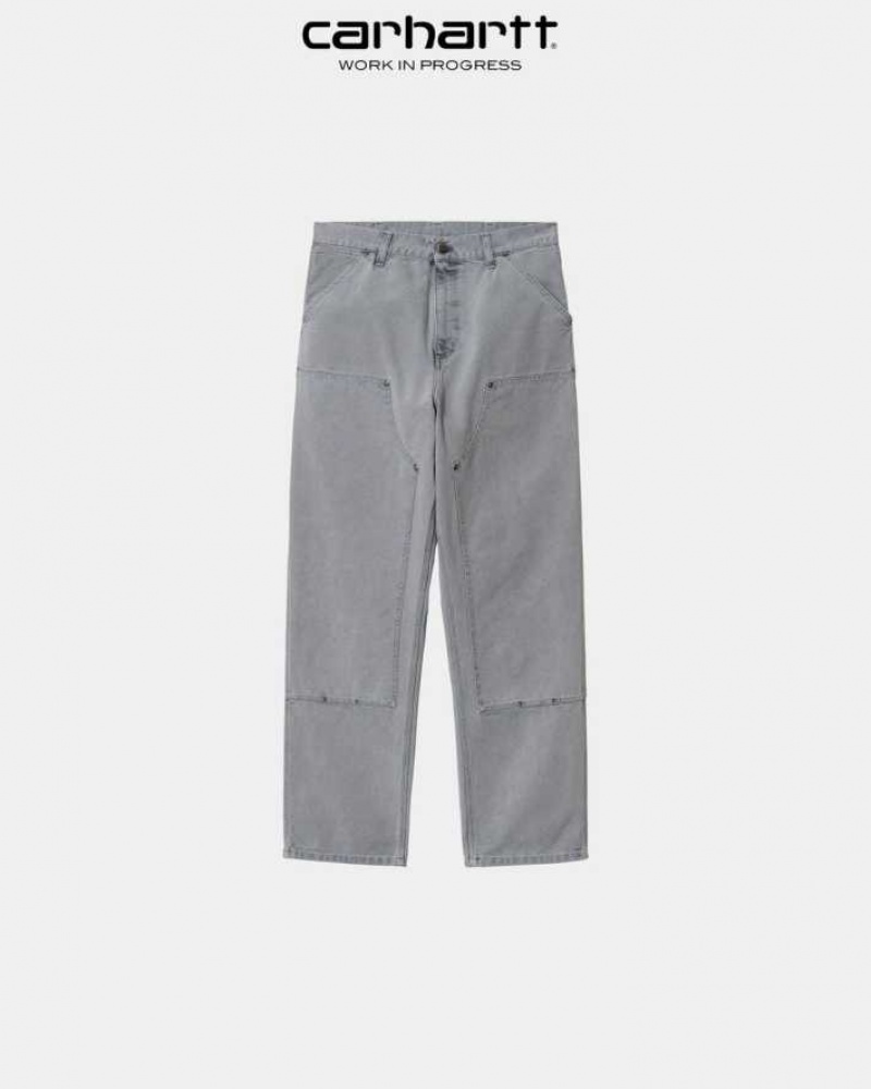 Enzian (faded) Carhartt Wip Double Knee Pant Enzian - Danmark NZF-9788137