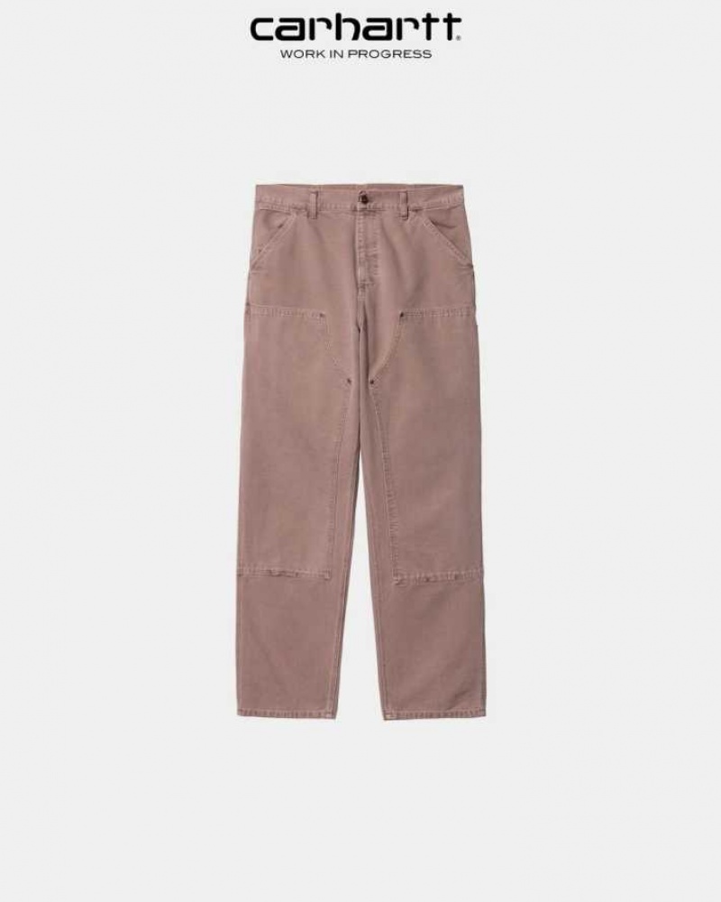 Noir Carhartt Wip Double Knee Pant - Danmark AJW-3482684