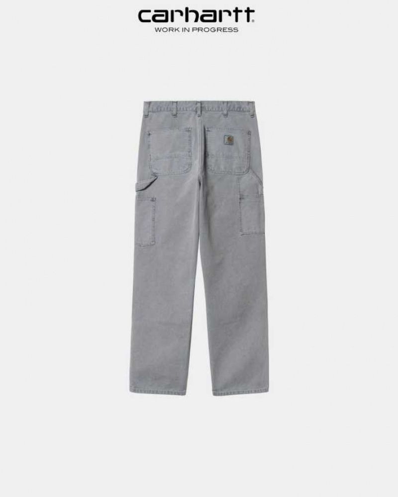 Enzian (faded) Carhartt Wip Double Knee Pant Enzian - Danmark NZF-9788137