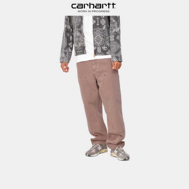 Noir Carhartt Wip Double Knee Pant - Danmark AJW-3482684