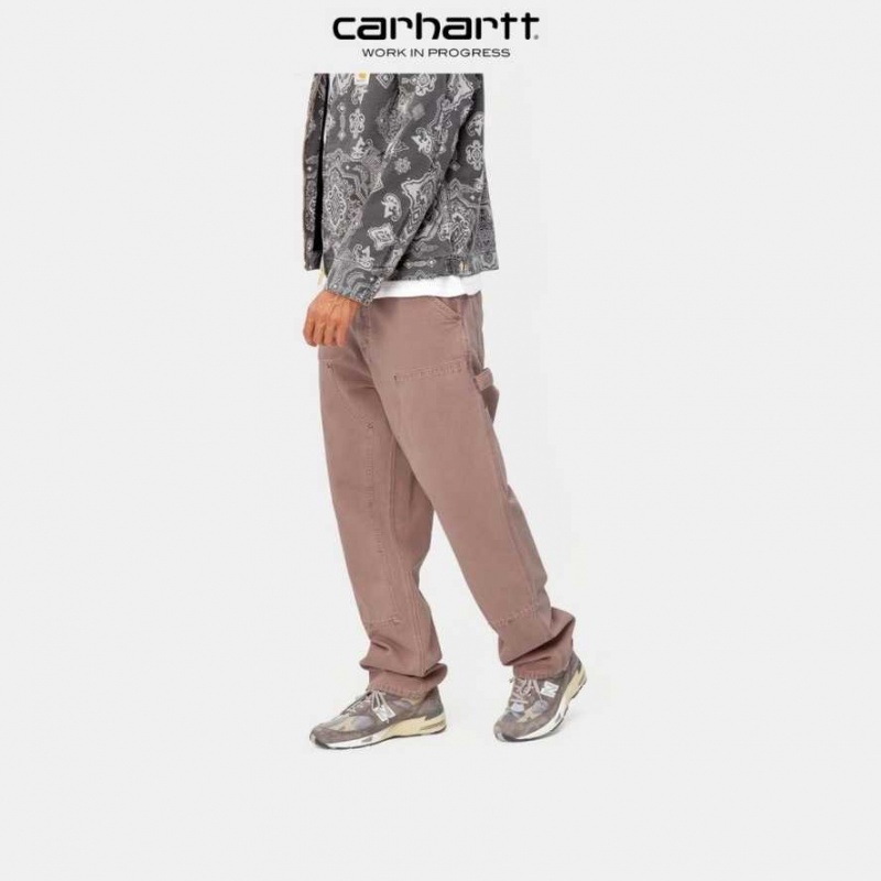 Noir Carhartt Wip Double Knee Pant - Danmark AJW-3482684