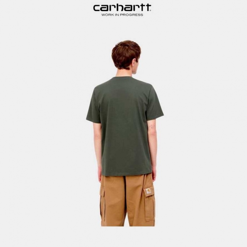 Boxwood Carhartt Wip Script T-Shirt - Danmark HDP-7318848