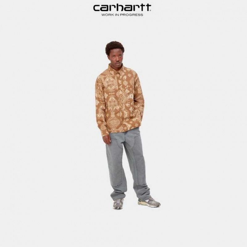 Enzian (faded) Carhartt Wip Double Knee Pant Enzian - Danmark NZF-9788137