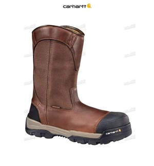 PEANUT OIL TAN LEATHER Carhartt Ground Force 10-Inch Composite Embout Wellington Boot PEANUT OIL TAN - Danmark LPA-1229285