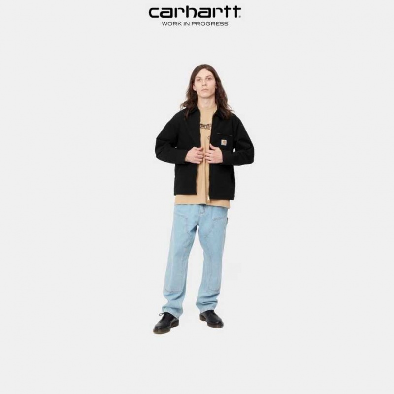 Noir Carhartt Wip Detroit Jacket (Spring) - Danmark VAT-9467909