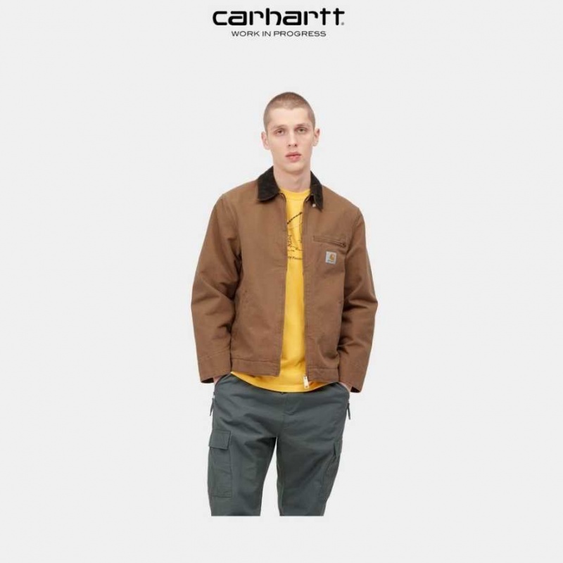 Marron Carhartt Wip Detroit Jacket (Spring) - Danmark VVL-3110666