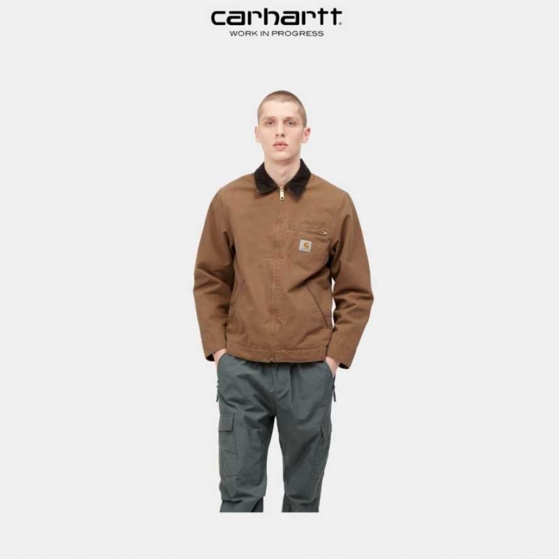 Marron Carhartt Wip Detroit Jacket (Spring) - Danmark VVL-3110666