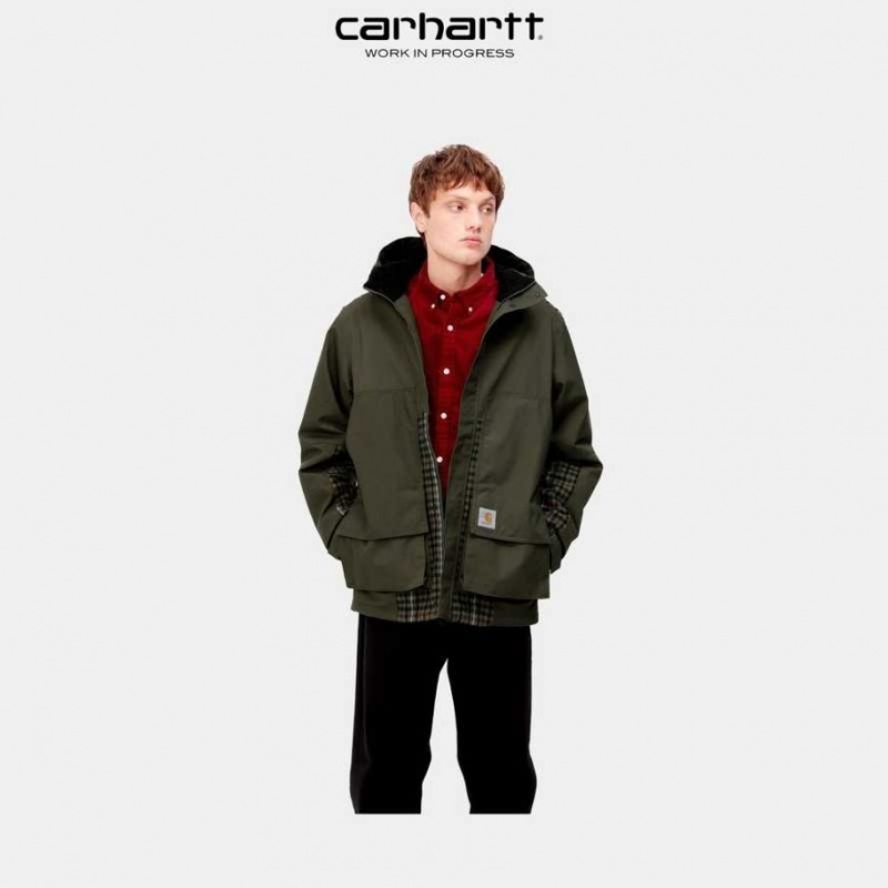 Cypress Carhartt Wip Highbury Check Jacket - Danmark IUH-2112136