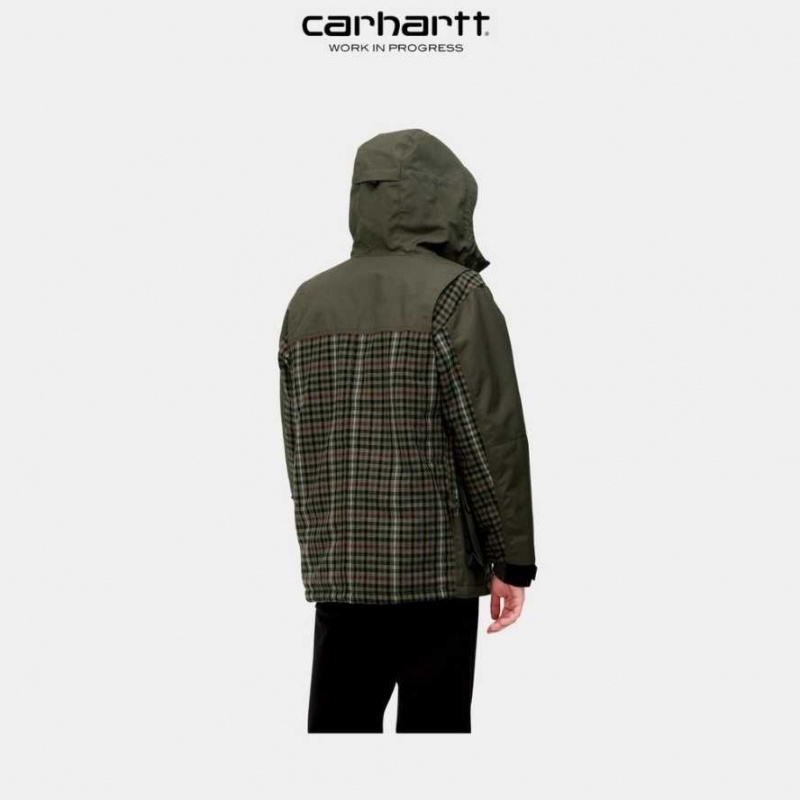 Cypress Carhartt Wip Highbury Check Jacket - Danmark IUH-2112136