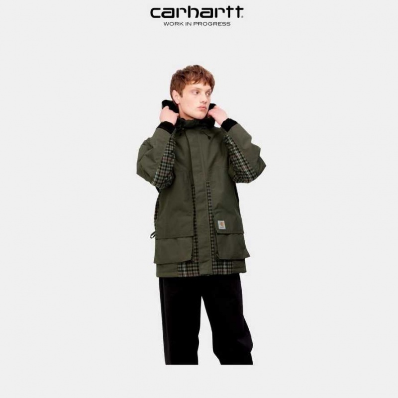 Cypress Carhartt Wip Highbury Check Jacket - Danmark IUH-2112136