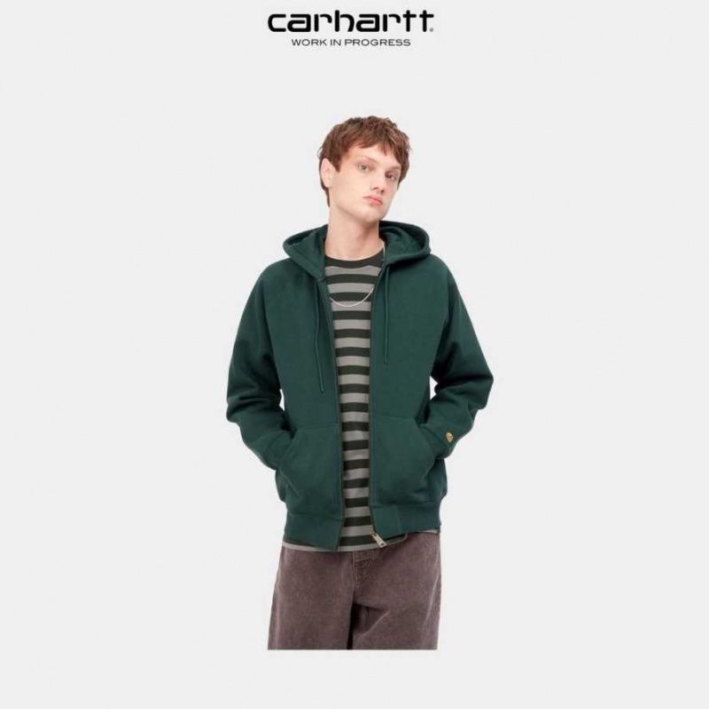 Juniper Carhartt Wip Encapuchonné Chase Jacket - Danmark YAA-6259014