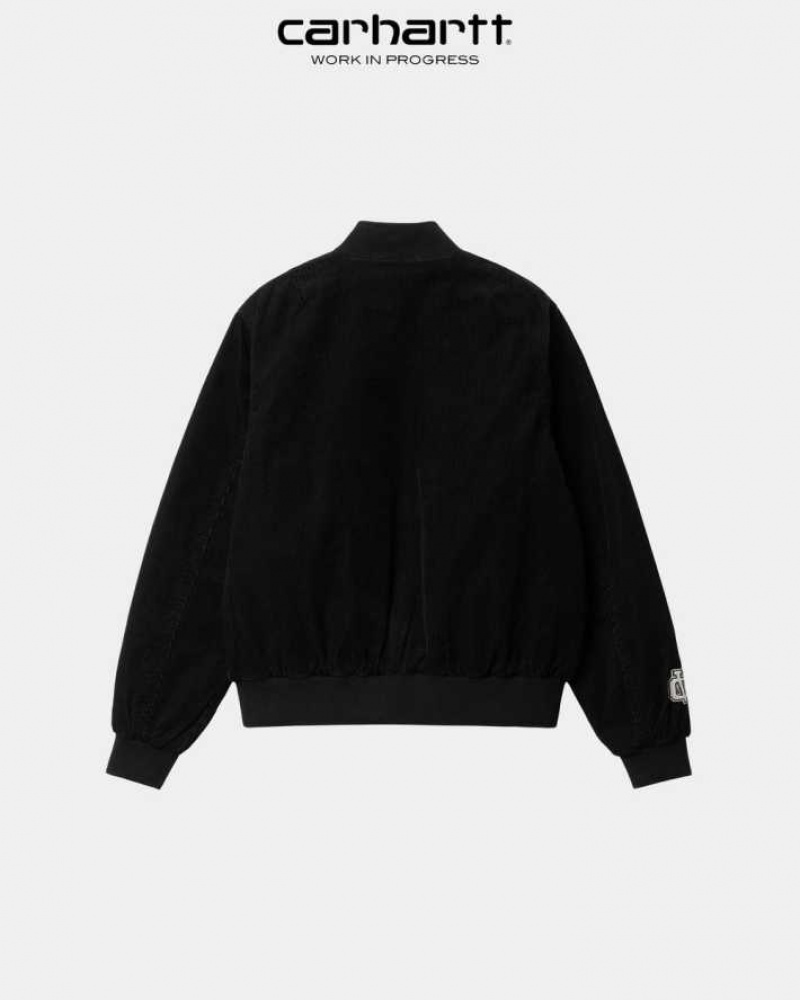 Noir Carhartt Wip Letterman Jacket - Danmark BCN-7673023