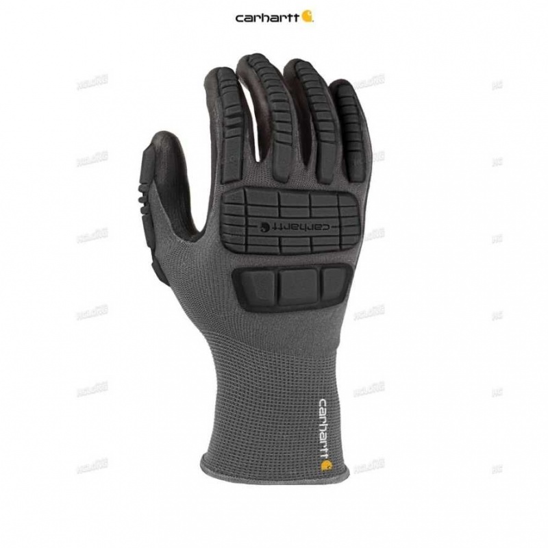 SHADOW HEATHER Carhartt Impact Hybride C-Grip Glove SHADOW - Danmark VFH-9142572