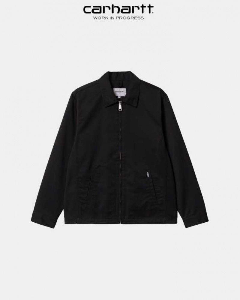 Noir Carhartt Wip Modular Jacket (Spring) - Danmark XHV-6389907