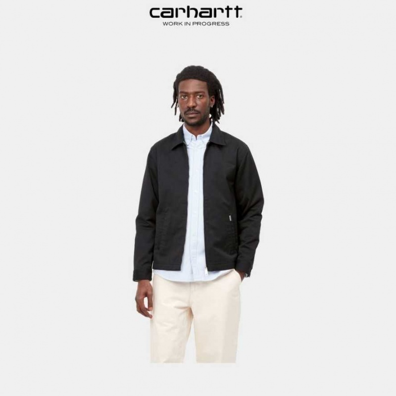 Noir Carhartt Wip Modular Jacket (Spring) - Danmark XHV-6389907