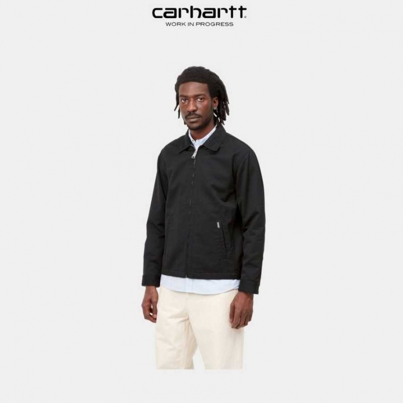 Noir Carhartt Wip Modular Jacket (Spring) - Danmark XHV-6389907